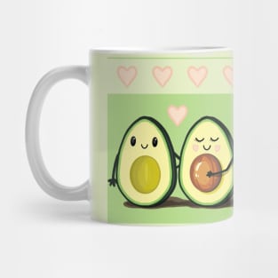 Two Halves Avocado Couples Mug